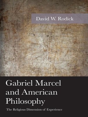 cover image of Gabriel Marcel and American Philosophy